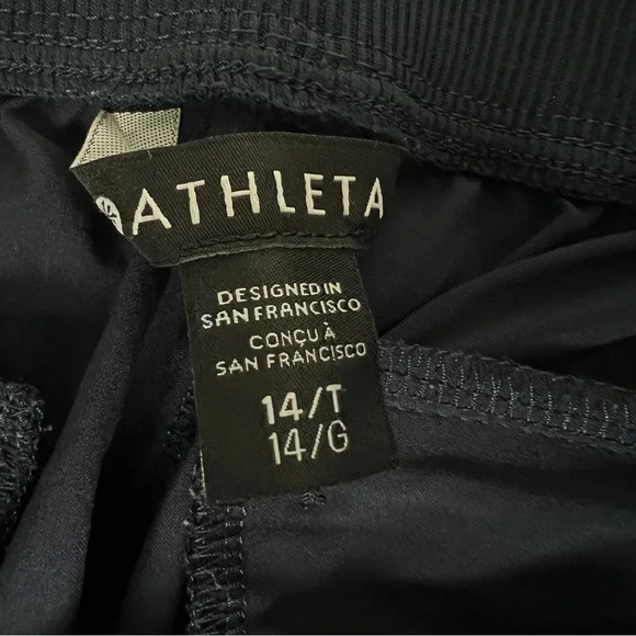 Athleta Pants Navy Blue Brooklyn Ankle Casual Activewear Pull On 14 Tall 198671 - Picture 14 of 16